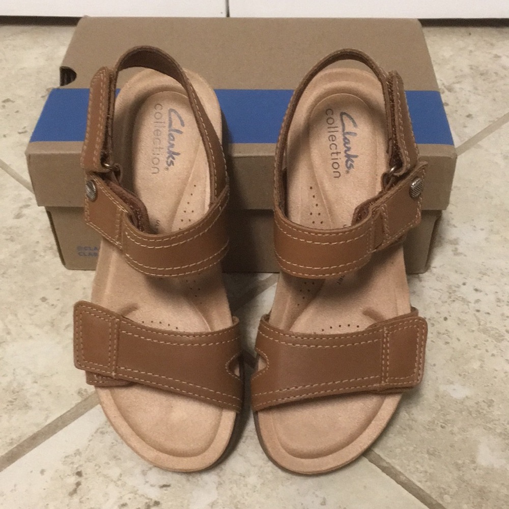 Tan/Light Brown, Clarks, Sandals (Women's 5) - Picture 3 of 11